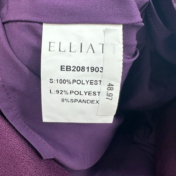 Elliatt Reception Cascade Ruffle Strapless Cocktail Dress Size Medium‎ 6 Purple - Picture 9 of 10